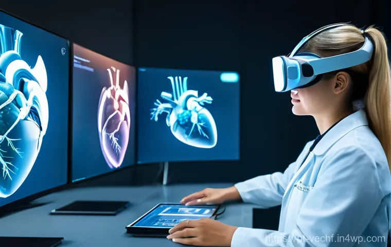 테크노피아와 가상 현실의 영향 - **"Awe-Inspiring VR Nature Immersion"**: A young adult individual, positioned in a contemporary, min...