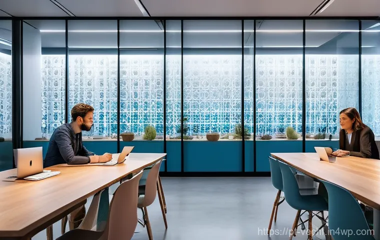 테크노피아 비판의 건설적 논의 - **AI Integration in a Vibrant Portuguese Workplace:**
    A bustling, modern office space in Lisbon,...