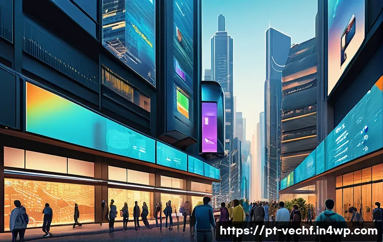 테크노피아와 데이터 독점 문제 - A detailed digital art scene illustrating a modern Brazilian urban environment with diverse people i...